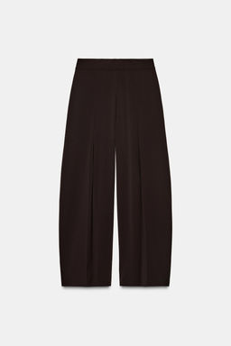 PANTAL?N WIDE LEG ZW COLLECTION / Marr?n - Zara фото 6
