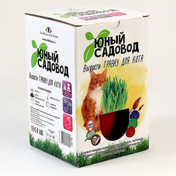Набор Юный садовод Травка для кота