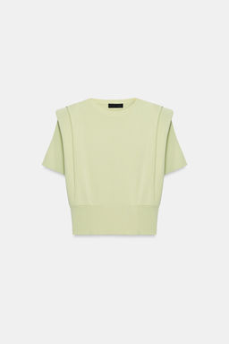 TOP PUNTO HOMBRERAS / Verde pastel - Zara фото 4