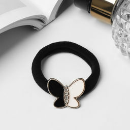 Цена за 6 шт. Резинка для волос «Солвейг», бабочка, 5 см