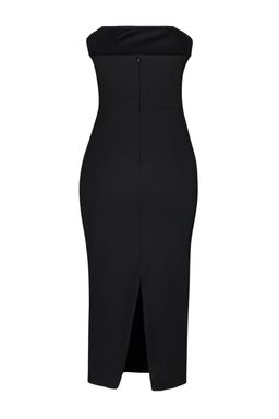 TRENDYOLMILLA Siyah Vucuda Oturan Astarl? Parlak Tasl? Dokuma S?k Abiye Elbise TPRSS23EL00476 фото 9