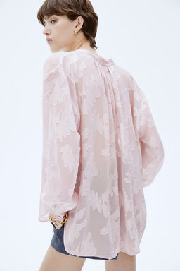 Blusa en tejido jacquard - H&m фото 4