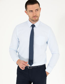 A__k Mavi Regular Fit Uzun Kollu Klasik G_mlek