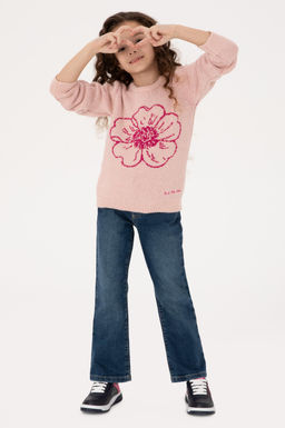 K_z _ocuk Bisiklet Yaka A__k Pembe Kazak - U.s. polo assn фото 2