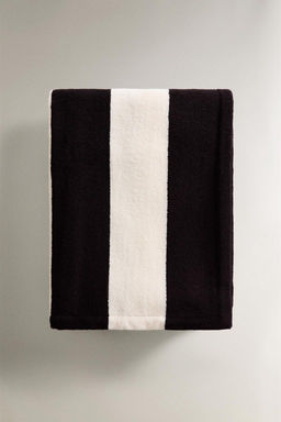 COTTON BEACH TOWEL WITH WIDE STRIPES - Zara фото 3
