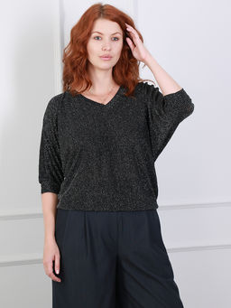 Блуза вечерняя женская большие размеры - Almond фото 3