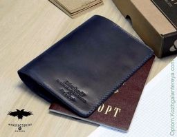 Мужская кожаная обложка Dierhoff Д 6010-900 - Sergio valentini фото 4