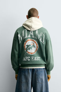 NFL MIAMI DOLPHINS CREWNECK SWEATSHIRT - Zara фото 3