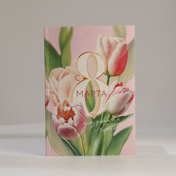 Подарочный набор ежедневник А5, 80 листов, наклейки и ручка С 8 марта! - Artfox фото 3