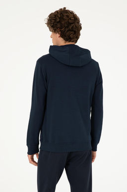 Erkek Lacivert Basic Sweatshirt