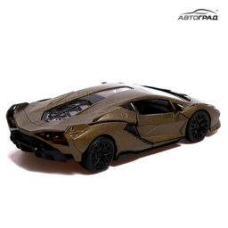 Машина металлическая LAMBORGHINI Sian FKP 37, 1:32, открываются двери, инерция, цвет зелёный - Автоград фото 5