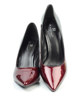 06-DBH20-4 RED/BLACK Туфли женские (натуральная кожа)
