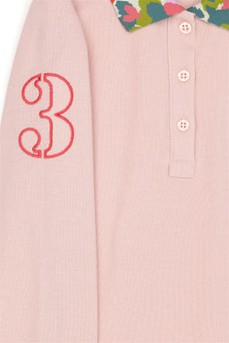 Базовый свитшот пыльно-розового цвета для девочек - U.s. polo assn фото 4