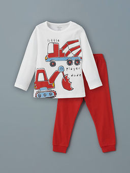 Bisiklet Yaka Erkek Bebek Pijama Tak?m?