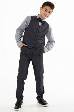 Серые брюки для мальчика Инфанта, модель 0911 СМ  фото 6