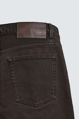 WAXED FINISH STRAIGHT-LEG JEANS - Zara фото 10