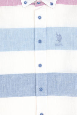 Темно-синяя рубашка с длинным рукавом для мальчика - U.s. polo assn фото 4