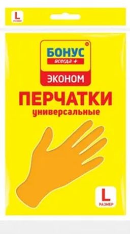 BONUS перчатки латексные универсальные L