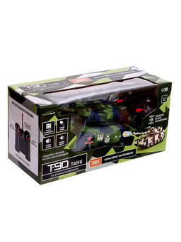 Танк радиоуправляемый Т90, работает от аккумулятора, стреляет ВВ пулями, цвет зелёный - Автоград фото 8
