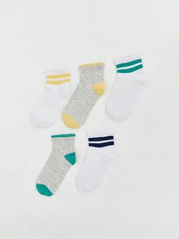 ?izgili Erkek ?ocuk Soket ?orap 5li