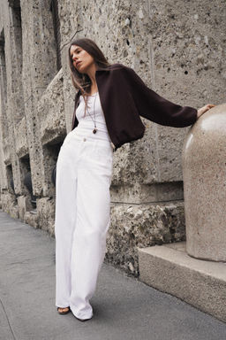 CHAQUETA GLOBO CREMALLERA / Marr?n