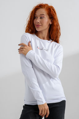 8513 Футболка с длинным рукавом женская
