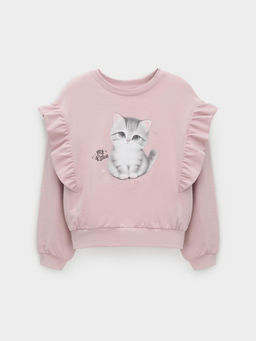 КР 302830/розовый лед к601 джемпер (свитшот) для дев - Crockid фото 2