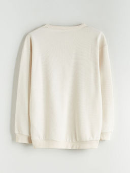 Bisiklet Yaka Erkek ?ocuk Sweatshirt