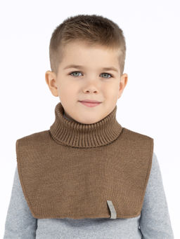 Манишка вязаная кофе