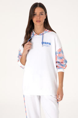 Kad_n Beyaz Sweatshirt Sepette S_rpriz _ndirim
