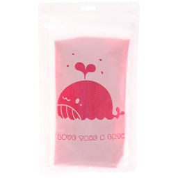 Цена за 3 шт. Мочалка для тела жёсткая "Premium - Rikkotto", цвет фуксия, 20*120см (ZIP пакет)