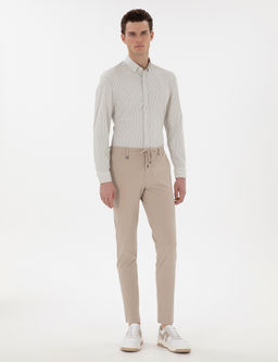 _a_la Slim Fit _izgili Uzun Kollu G_mlek