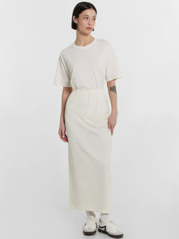 Юбка женская миди Mark Formelle 152809 из хлопка с эластаном молочный  фото 3