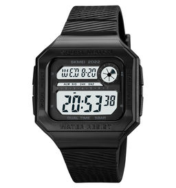 Часы наручные Skmei мужские электронные спортивные 2022black-white