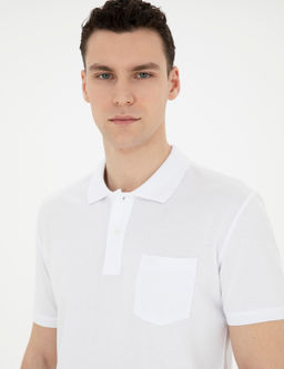 Beyaz Regular Fit Basic Ti__rt - Pierre cardin фото 9