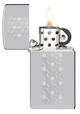 Зажигалка ZIPPO узкая Медовые соты | Slim® Honeycomb 46270