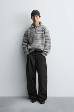 POLO PUNTO CREMALLERA / Gris