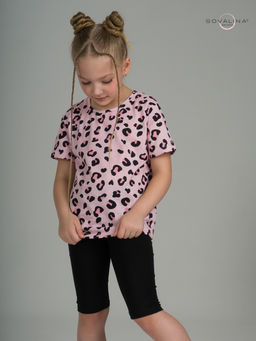 Костюм Актив нежный леопард-черный - Sovalina фото 12