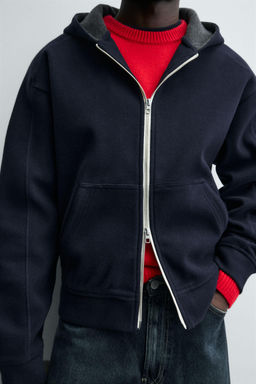 FELT HOODIE - Zara фото 5