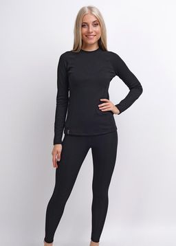 CLE LF018-2к_maxi Джемпер жен. ТЕРМО чёрный