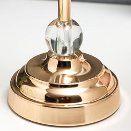 Подсвечник на 1 свечу «Прозрачность», под золото, 36×12×12 см