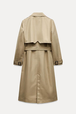 LONG TRENCH COAT WITH BELT - Zara фото 4