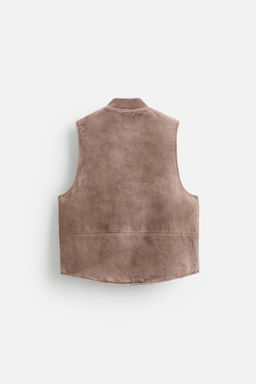 ZIP-UP WASHED GILET - Zara фото 8