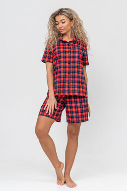 Костюм женский Натали из хлопка в клетку  фото 9