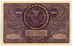 Банкнота 1000 марок 1919 года Польша