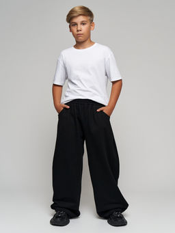 Утепленные брюки с начесом футер багги - Nota bene фото 11