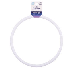 Для вязания Gamma RKP-010 Кольцо для макраме пластик d 100 мм белый