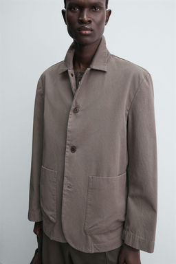 COTTON RELAXED FIT BLAZER - Zara фото 6