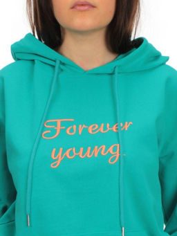 A-02 TURQUOISE Худи женское (85% хлопок, 15% полиэстер) - Фабричный китай фото 7