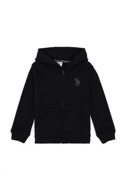 Черный базовый свитшот для мальчика Неожиданная скидка в корзине